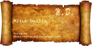 Mituk Delila névjegykártya
